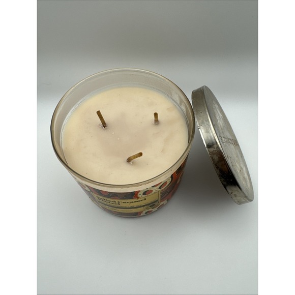 Bath & Body Works SALTED CARAMEL PRETZEL 3 Wick Candle NEW! - Picture 2 of 3